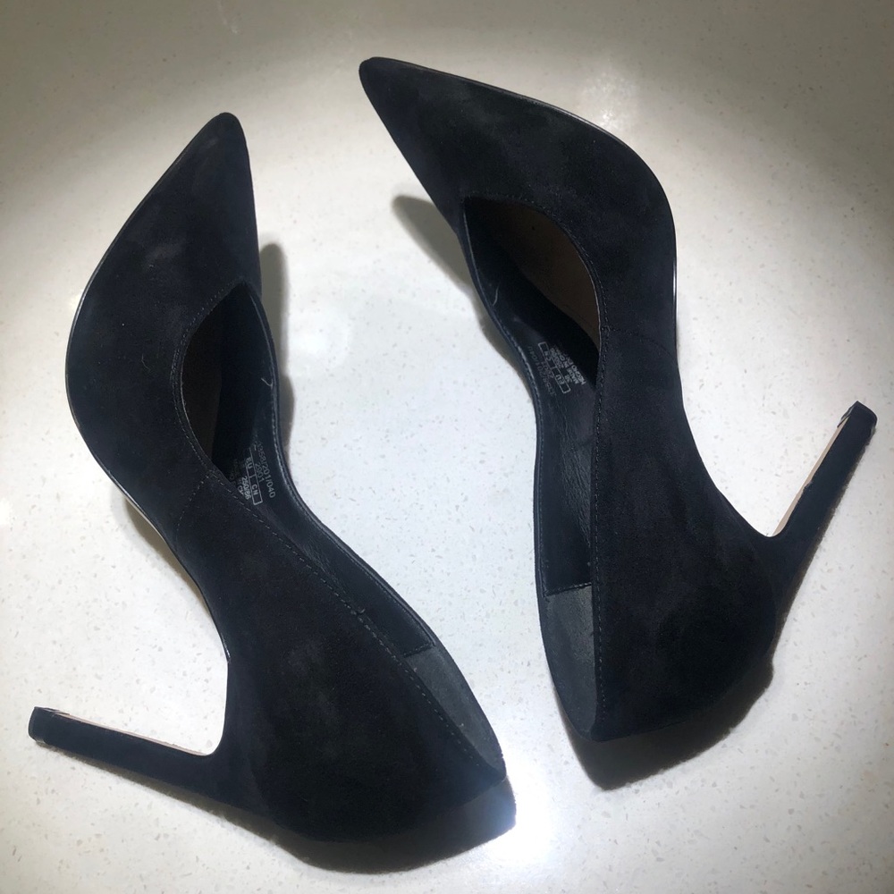 Suede Pointed Toe Stiletto Heels